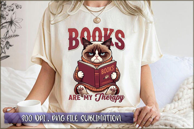 Books are my therapy Sublimation Sublimation Shetara Begum 