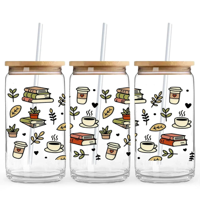 Books & Brew 9.7 x 4.3 UV Wrap (Cup NOT Included) Physical DIY Craft Warehouse 