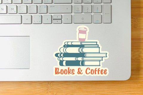Books & Coffee SVG Angelina750 