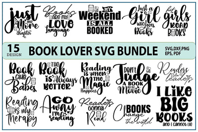 Books Lover SVG Bundle, Reading Books SVG orpitasn 