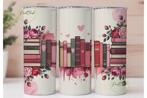 Books Over People 20oz Tumbler Wrap Sublimation PixelChick 