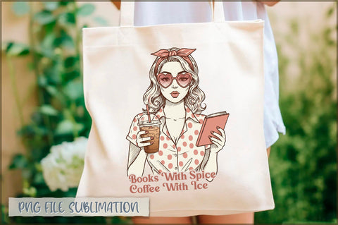 Books with spice coffee with ice Tote Bag Sublimation Shetara Begum 