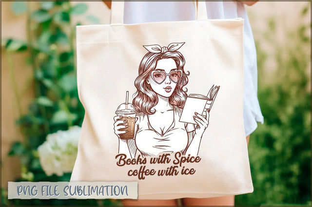 Books with spice coffee with ice Tote Bag Sublimation Shetara Begum 