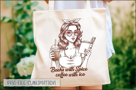 Books with spice coffee with ice Tote Bag Sublimation Shetara Begum 