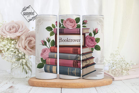 Booktrovert 20oz Tumbler Wrap Sublimation sassyprint 