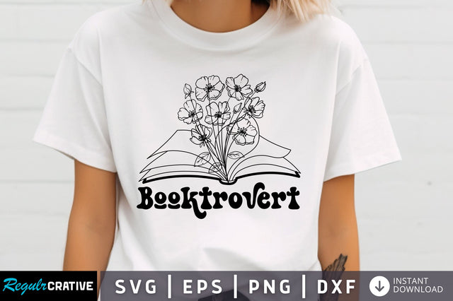 Booktrovert svg Design SVG Regulrcrative 
