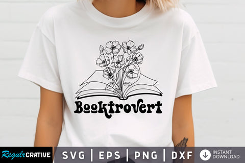 Booktrovert svg Design SVG Regulrcrative 