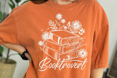 Booktrovert Svg Png, Book Lover Svg, Reading Shirt Design - So Fontsy