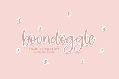 Boondoggle Script Font Beck McCormick 
