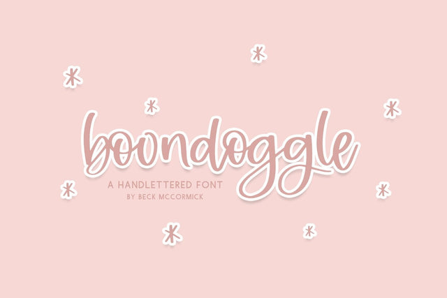 Boondoggle Script Font Beck McCormick 
