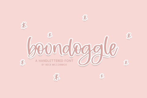 Boondoggle Script Font Beck McCormick 