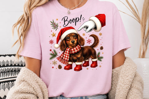 Boop Christmas Dachshund PNG SVG nirmal108roy 
