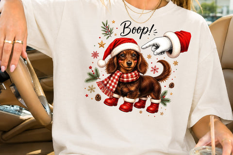 Boop Christmas Dachshund PNG SVG nirmal108roy 