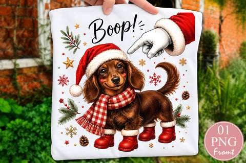 Boop Christmas Dachshund PNG SVG nirmal108roy 