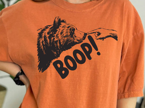 Boop! Svg, Bear Finger Svg, Animal Funny Meme SVG DesignDestine 