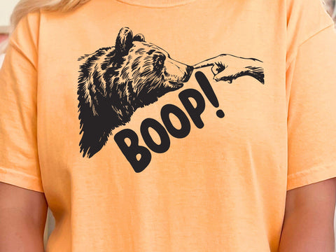 Boop! Svg, Bear Finger Svg, Animal Funny Meme SVG DesignDestine 