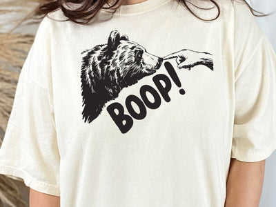 Boop! Svg, Bear Finger Svg, Animal Funny Meme SVG DesignDestine 