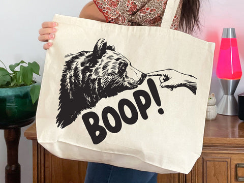 Boop! Svg, Bear Finger Svg, Animal Funny Meme SVG DesignDestine 
