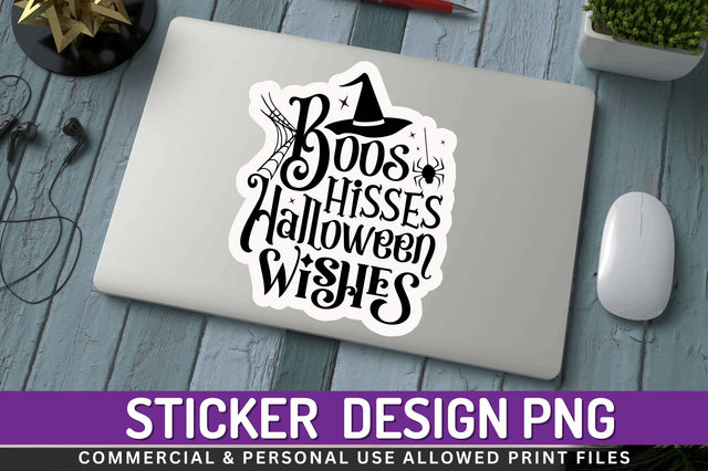 Boos hisses halloween Stickers Design Sublimation Regulrcrative 