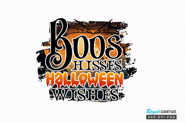 Boos hisses halloween Sublimation Design Sublimation Regulrcrative 