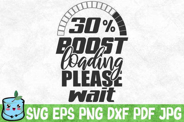 Boost Loading Please Wait SVG MintyMarshmallows 