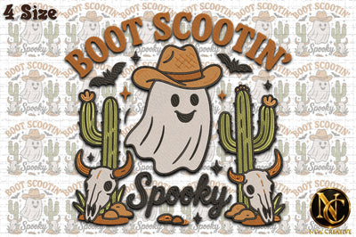 Boot Scootin Spooky Halloween Design Embroidery/Applique DESIGNS designartist 