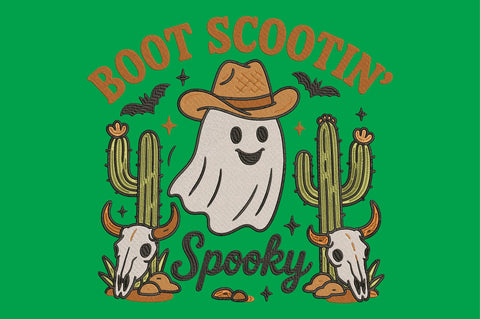 Boot Scootin Spooky Halloween Design Embroidery/Applique DESIGNS designartist 
