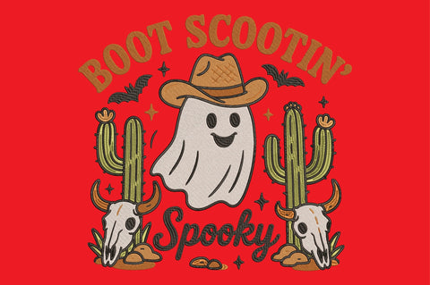 Boot Scootin Spooky Halloween Design Embroidery/Applique DESIGNS designartist 