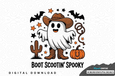 Boot scootin' spooky sublimation png design Sublimation Regulrcrative 