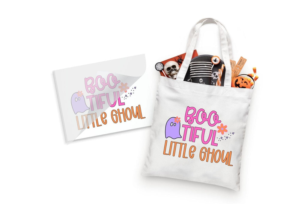 Bootiful Little Ghoul Halloween DTF Heat Transfer So Fontsy