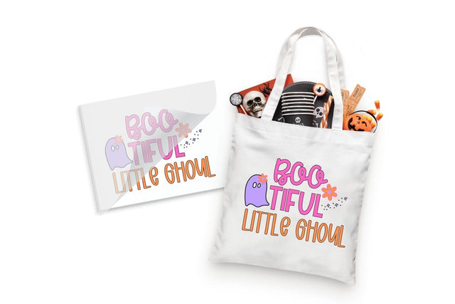 Bootiful Little Ghoul Halloween DTF Heat Transfer Physical So Fontsy T-Shirt Iron-On Transfer Shop