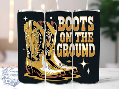 Boots On Ground 20oz Tumbler, Boots on the Ground Quote, Western Style Wrap, Cowboy Boots Design, 20oz Tumbler Wrap, Sublimation Design PNG, Rustic Cowgirl Gift Sublimation ToriDesigns 