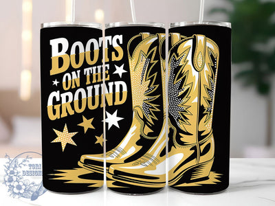 Boots On Ground 20oz Tumbler, Boots on the Ground Quote, Western Style Wrap, Cowboy Boots Design, 20oz Tumbler Wrap, Sublimation Design PNG, Rustic Cowgirl Gift Sublimation ToriDesigns 