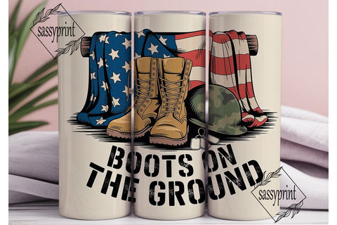 Boots on the Ground 20oz Tumbler Sublimation sassyprint 