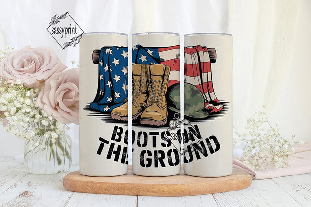 Boots on the Ground 20oz Tumbler Sublimation sassyprint 