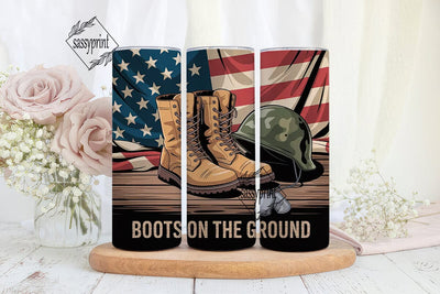 Boots on the Ground 20oz Tumbler Sublimation sassyprint 
