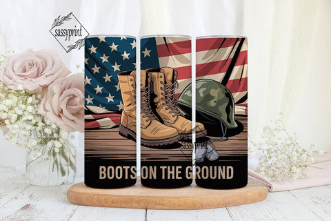 Boots on the Ground 20oz Tumbler Sublimation sassyprint 