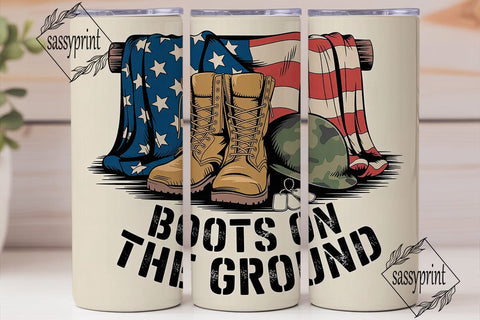 Boots on the Ground 20oz Tumbler Sublimation sassyprint 
