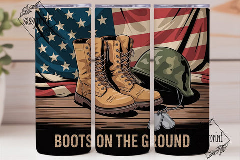 Boots on the Ground 20oz Tumbler Sublimation sassyprint 