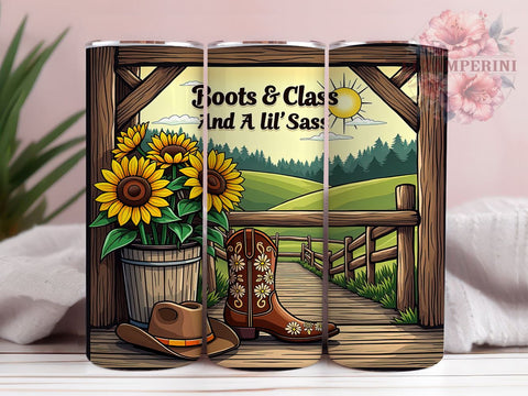 Boots Tumbler, Sass Gift, Western Style Drinkware, Country Chic, Rustic Decor, Southern Charm, Fun Tumbler Sublimation Li Zamperini 