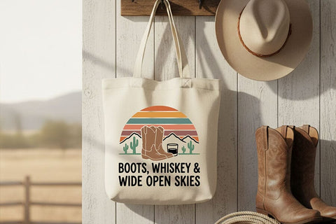 Boots Whiskey Wide Open Skies Svg, Western Cowgirl Svg, Country Girl Svg, Rodeo Shirt Design, Western Quote Svg, Country Music Shirt Svg SVG TiffsCraftyCreations 