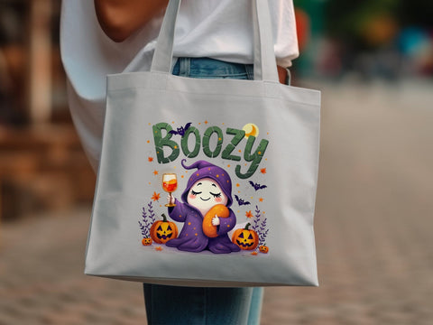 Boozy Halloween Sublimation PNG, Cute Ghost Drinking Wine PNG Sublimation Luvleigh Digitals 