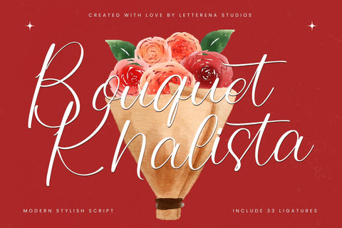 Boquet Khalista - Modern Stylish Script Font Letterena Studios 