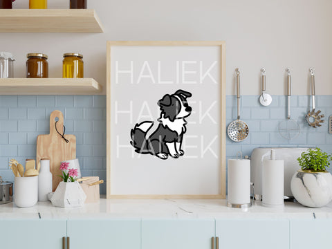 Border Collie SVG Design Set SVG HalieKStudio 