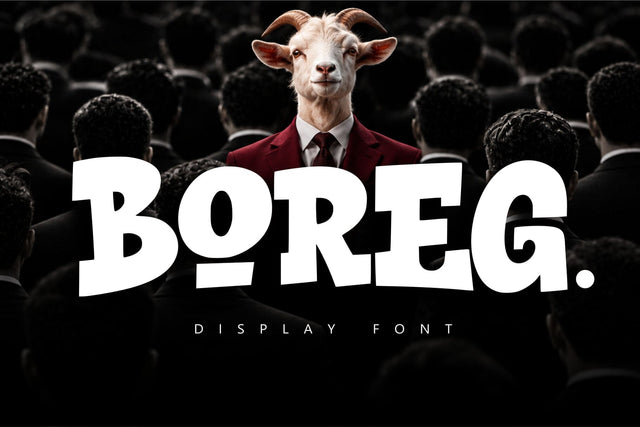 Boreg - Thick Graffiti Display Font Font Mozzatype 