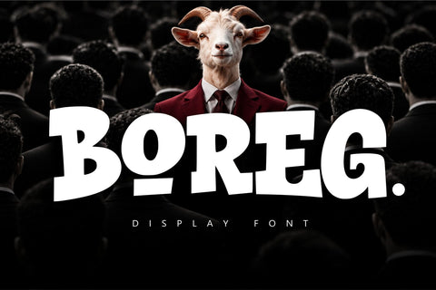 Boreg - Thick Graffiti Display Font Font Mozzatype 