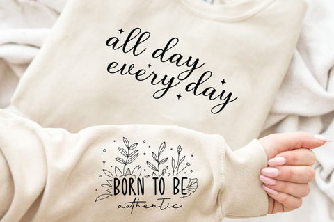 Born to be authentic, Jesus Motivational Inspirational Sleeve Shirt SVG Design, SVG FiveStarCrafting 