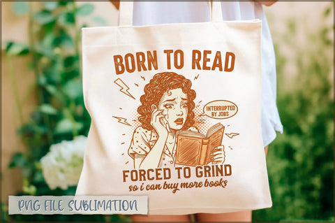 Born to read forced to grind so i can buy more books Tote Bag Sublimation Shetara Begum 