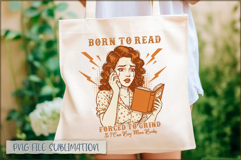 Born to read forced to grind so i can buy more books Tote Bag Sublimation Shetara Begum 