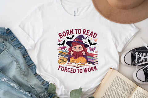 Born To Read Forced To Work SVG Angelina750 